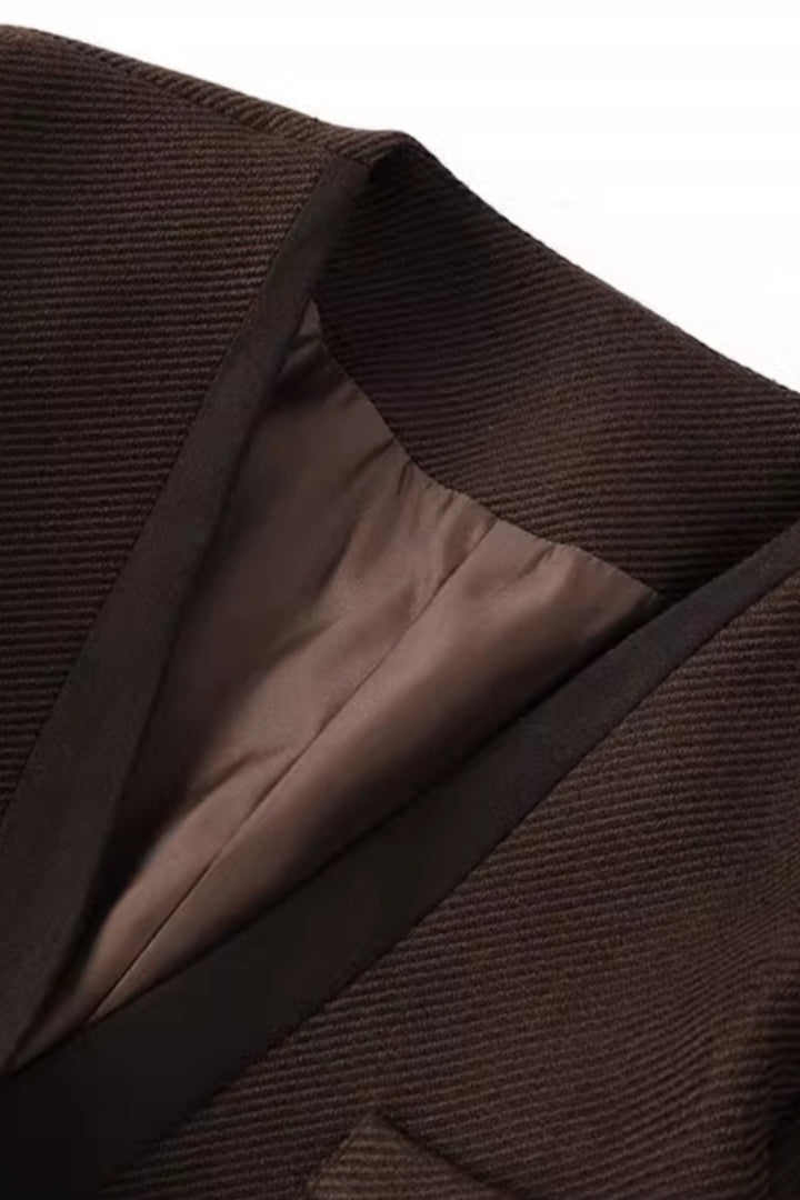 V Neck Single Breasted Blazer image 8