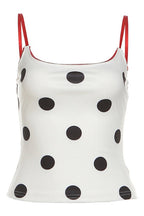 Polka Dot Waist Slim Cami Top image 3