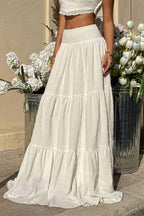 Sexy High Rise Layered Flowy Skirt image 3