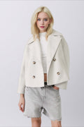 Oversized Lapel Wool Blend Jacket image 4