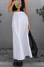 French Style High Waist Straight Midi Skirt image 5