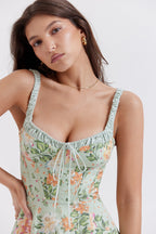 Cami Slit Waist Slim Floral Dress image 3