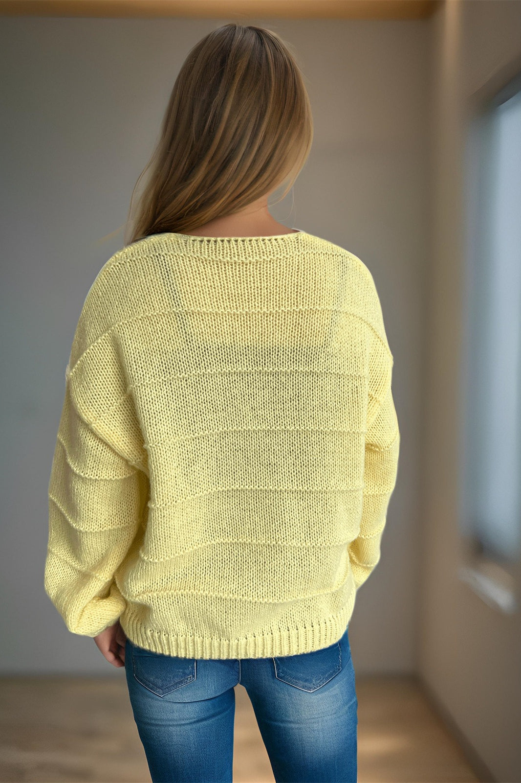 Relaxed V-Neck Cardigan image 11
