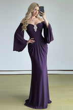 Bell Sleeve Tube Bodycon Prom Dress image 2