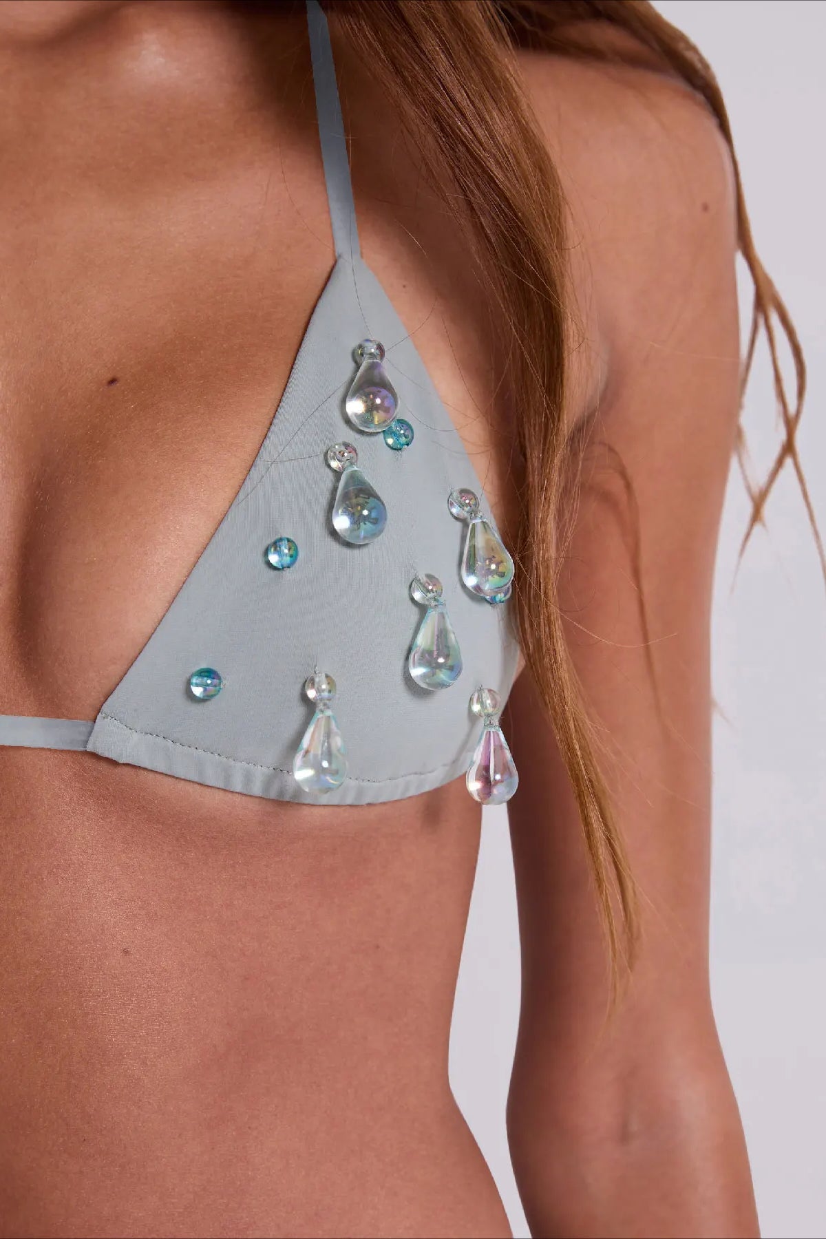 Gray Crystal Bikini Set image 5