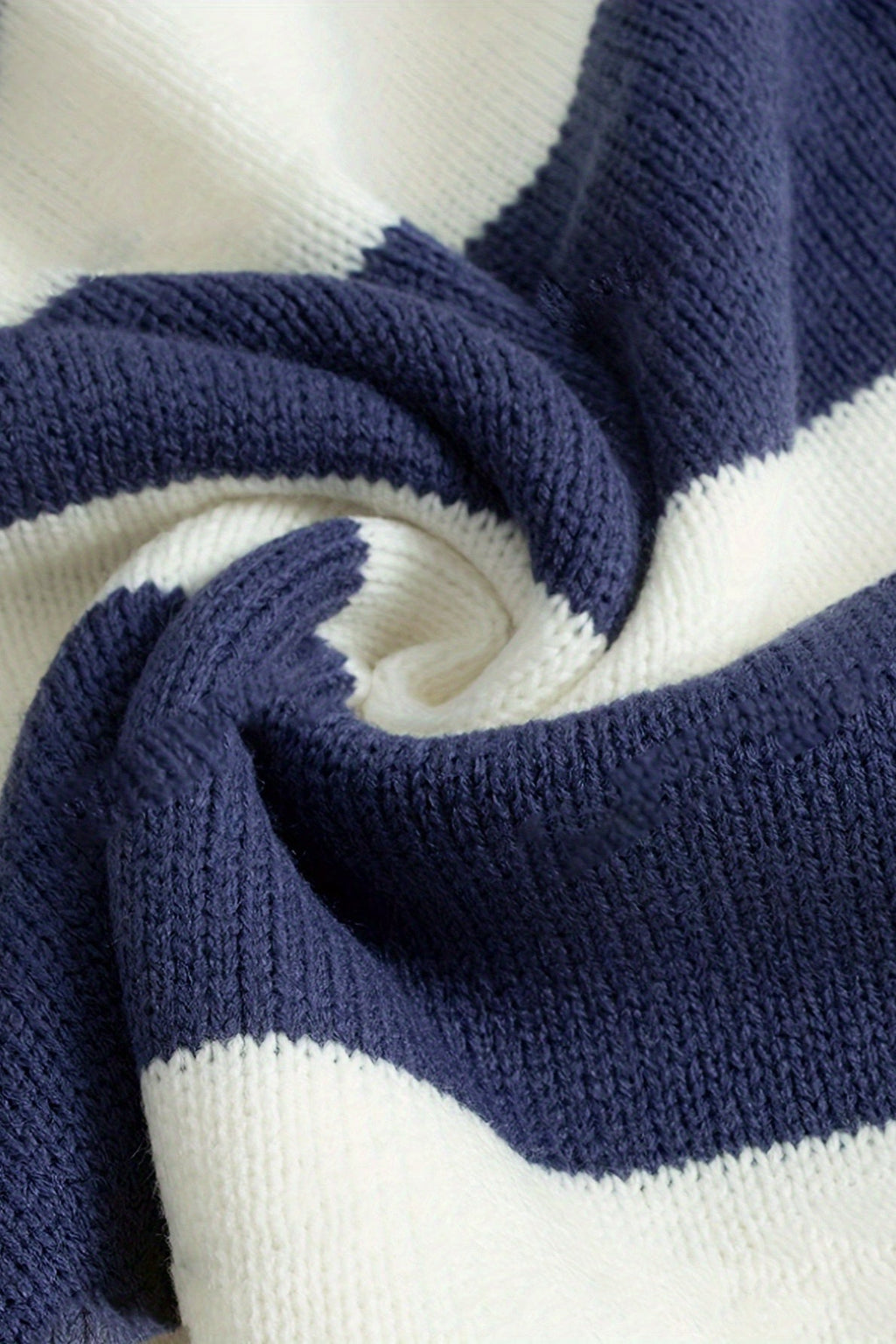 Crew Neck Casual Loose Knit Pullover Sweater image 3