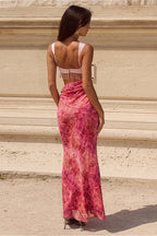 Tassel Spaghetti Strap Bodycon Maxi Dress image 2