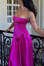 Sexy Cami Slim Fit Back Tie Long Prom Dress image 2