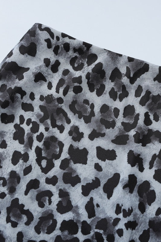 Casual Mesh Leopard Print Skirt image 9