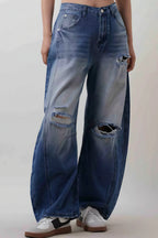 Vintage Distressed Heavy Loose Jeans image 2