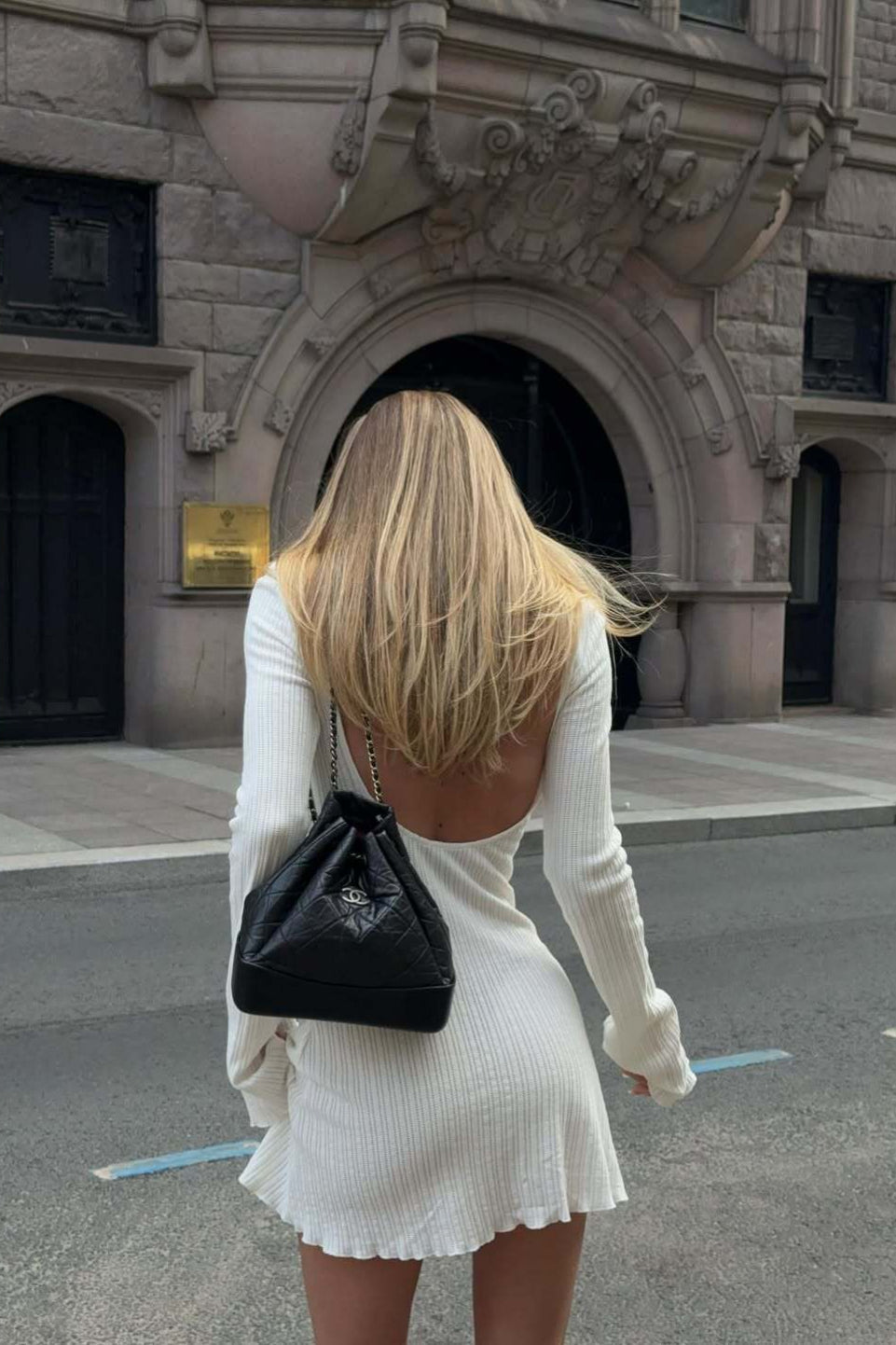 Sexy Fitted V Neck Open Back A Line Mini Dress image 3