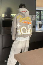 Oversized Letter Puff Print Hoodie image 5