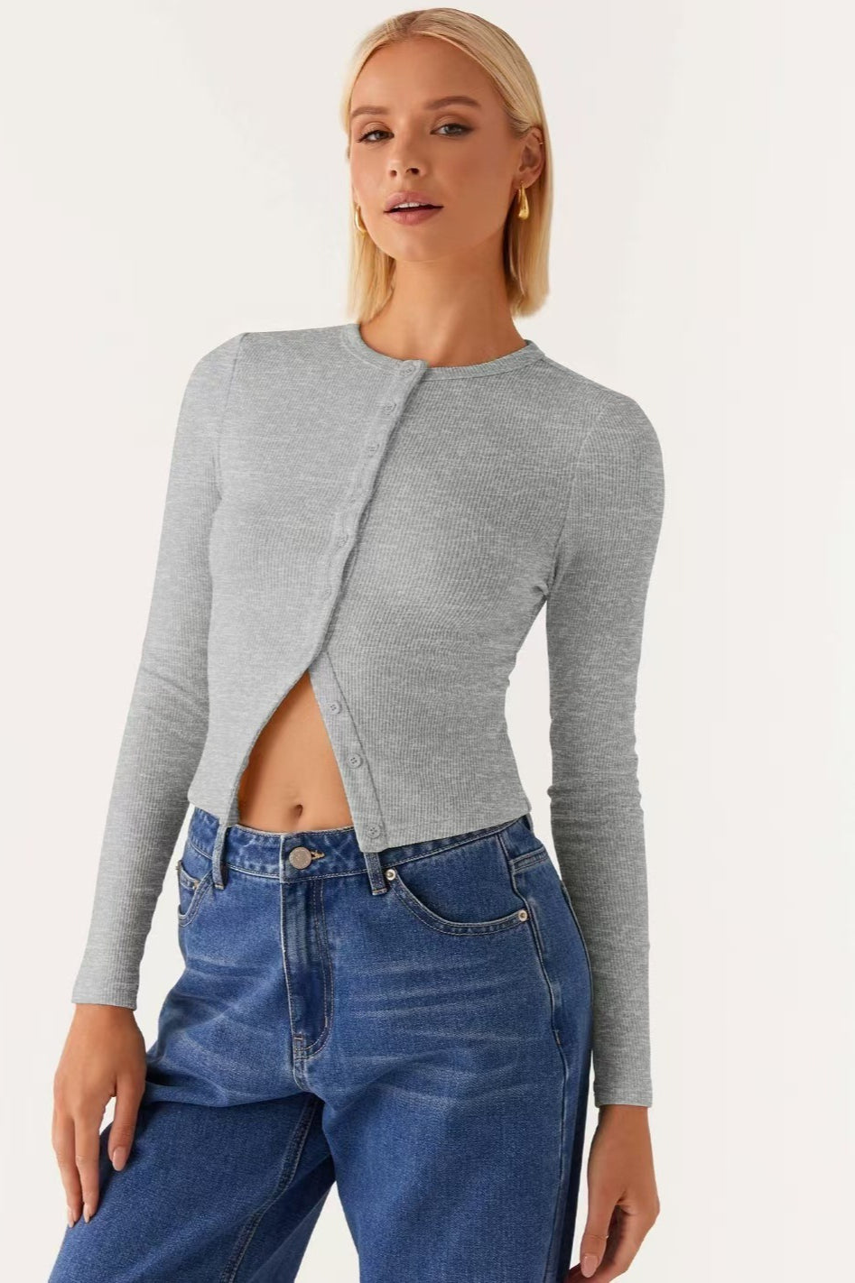 Minimalist Button Cardigan image 5
