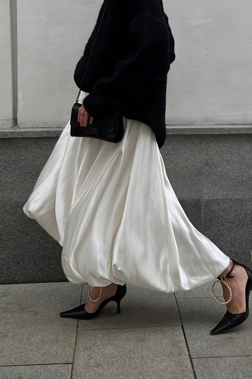Simple High Waist Flared Skirt image 2