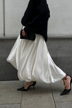 Simple High Waist Flared Skirt image 2