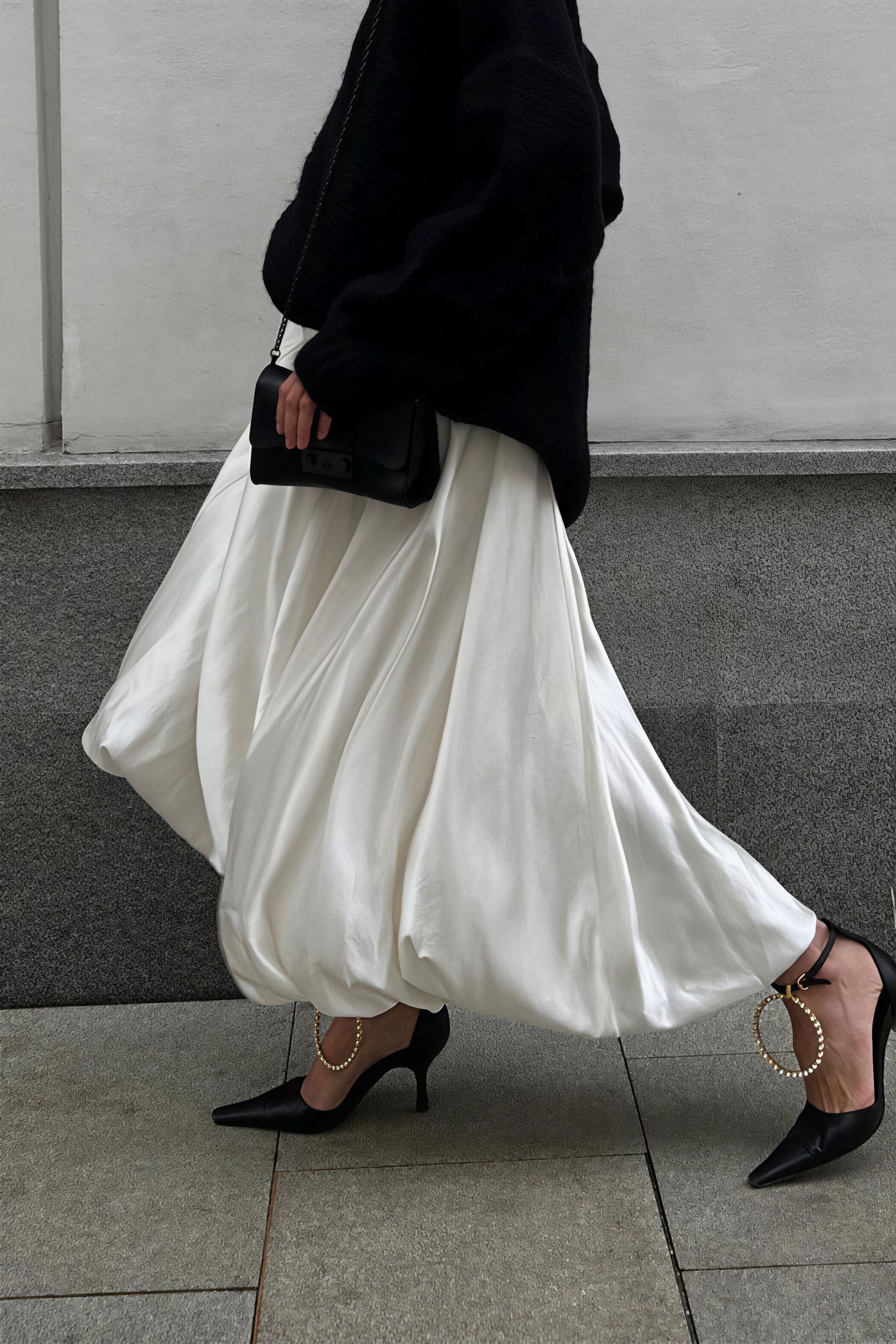 Simple High Waist Flared Skirt image 2