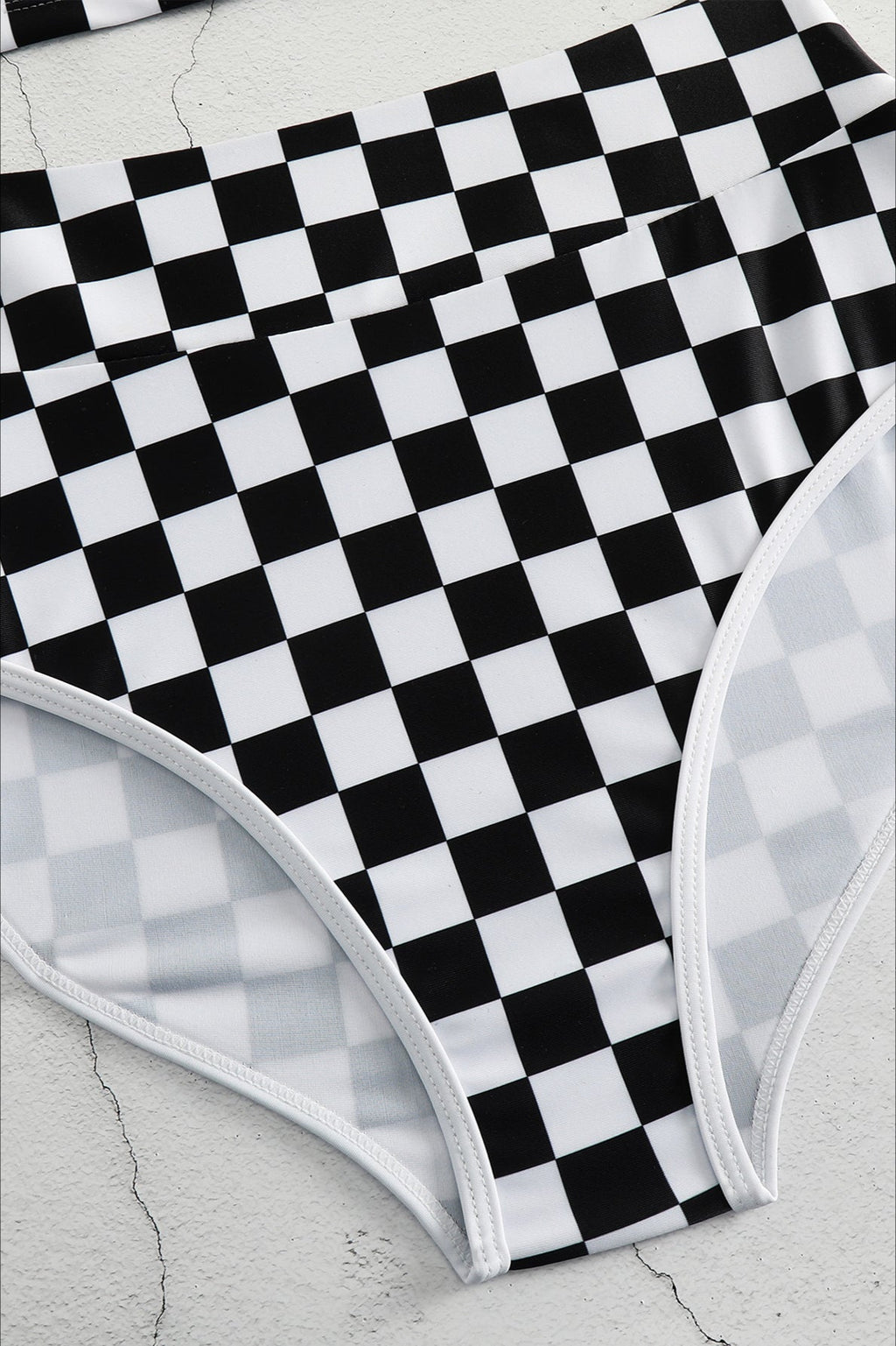 Trendy Checkered Bikini Two Piece Swim Set image 3