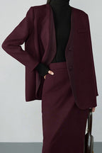 V Neck Single Breasted Blazer image 5