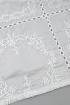 Wrap Embroidered Cutout Tie Loose Two Piece Set image 6
