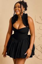 Solid Color Halter Bodycon Cocktail Dress image 4