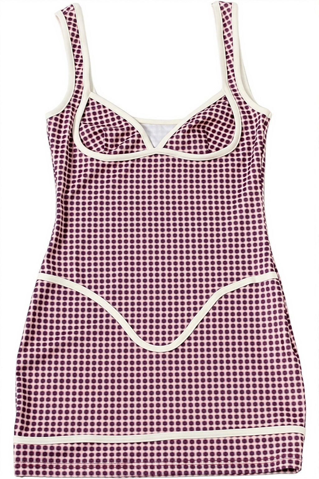 Plaid Patchwork Contrast Cami Mini Dress image 6
