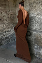 Chic Lace Trim Strapless Two Piece Gown Maxi Dress image 1