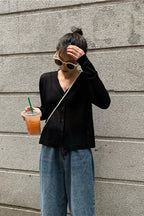 V-Neck Lightweight Knit Cardigan image 20