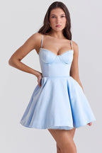 Spaghetti Strap Puff Mini Party Dress image 2