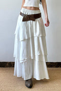 Asymmetrical A-Line Maxi Skirt image 1