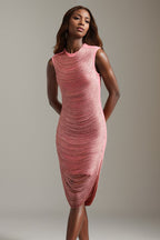 Pink Fringe Bandage Party Dress image 3