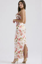Floral Lace Cami Split Maxi Dress image 3