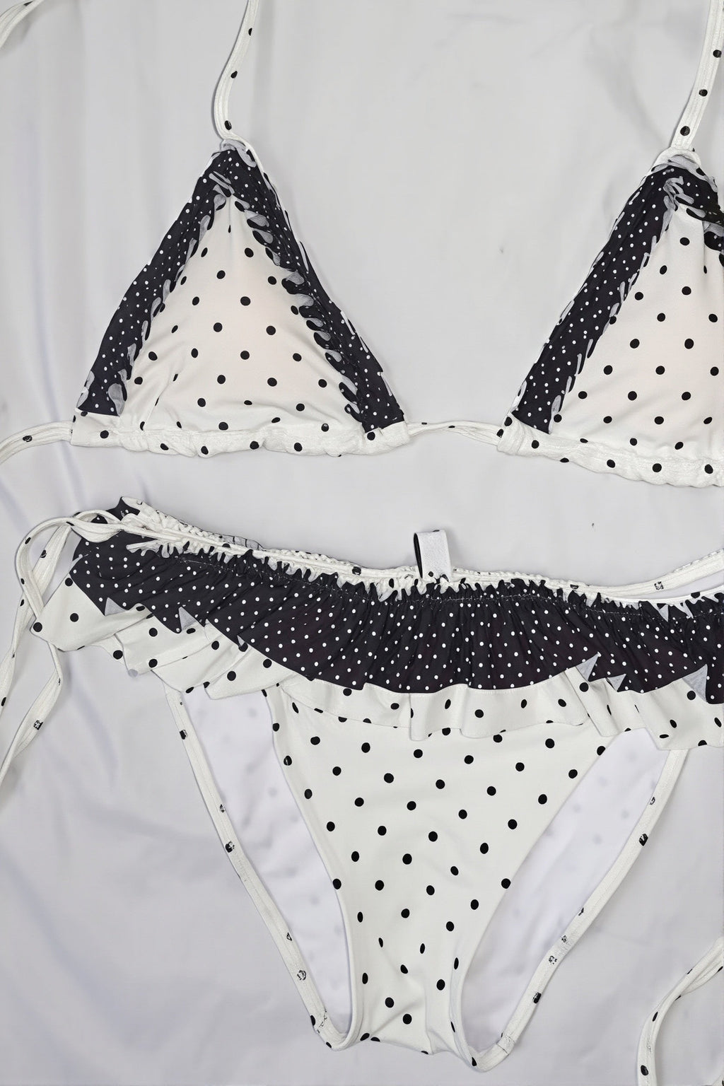 Sweet Polka Dot Ruffle Bikini Set image 4