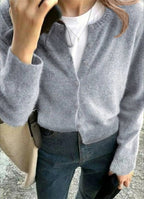 Soft Knit Solid Color Cardigan image 3