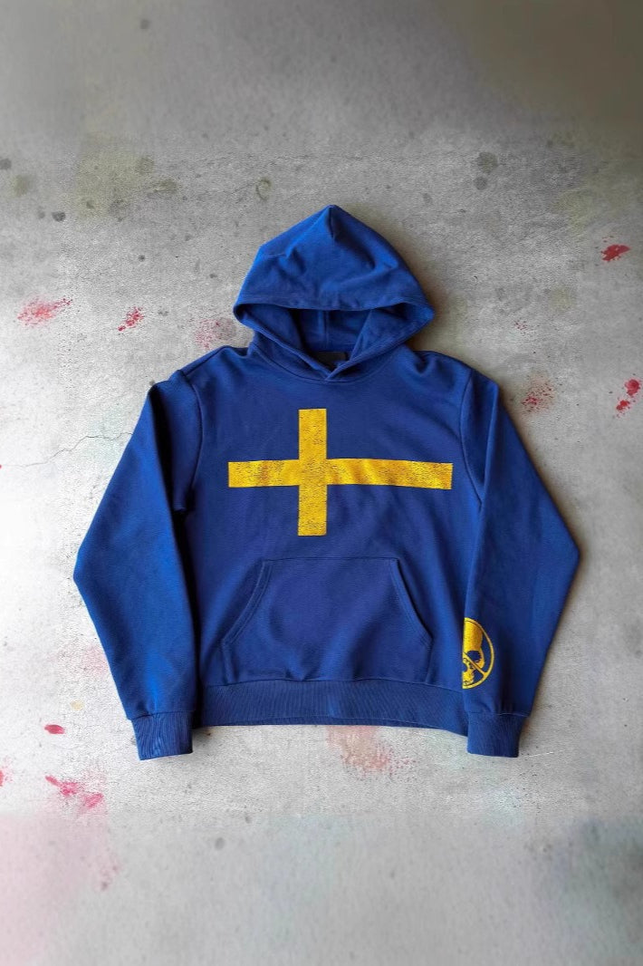 3D Print Retro Trendy Loose Unisex Hooded Pullover Hoodie image 1