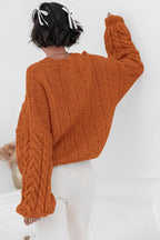Vintage Chunky Knit Cable Sweater image 15