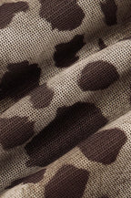 Ruched Leopard Bodysuit Crop Top image 4