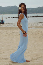 Sexy Shiny Sleeveless Backless Slim Maxi Dress image 1