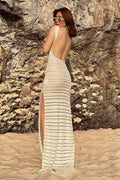Round Neck Knit Tank Boho Dress image 1