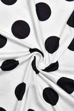 Short Sleeve Retro Dot Print Blouse image 5