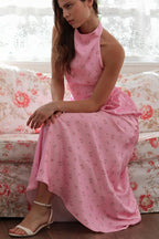 Satin Print Tank Ruffle Hem Skirt Set image 4