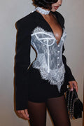 Elegant Lace Corset Coat image 1