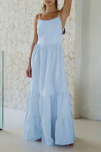 Strappy Tiered Maxi Boho Dress image 6