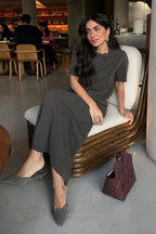 Minimalist Knit Short Sleeve Skirt Set image 9
