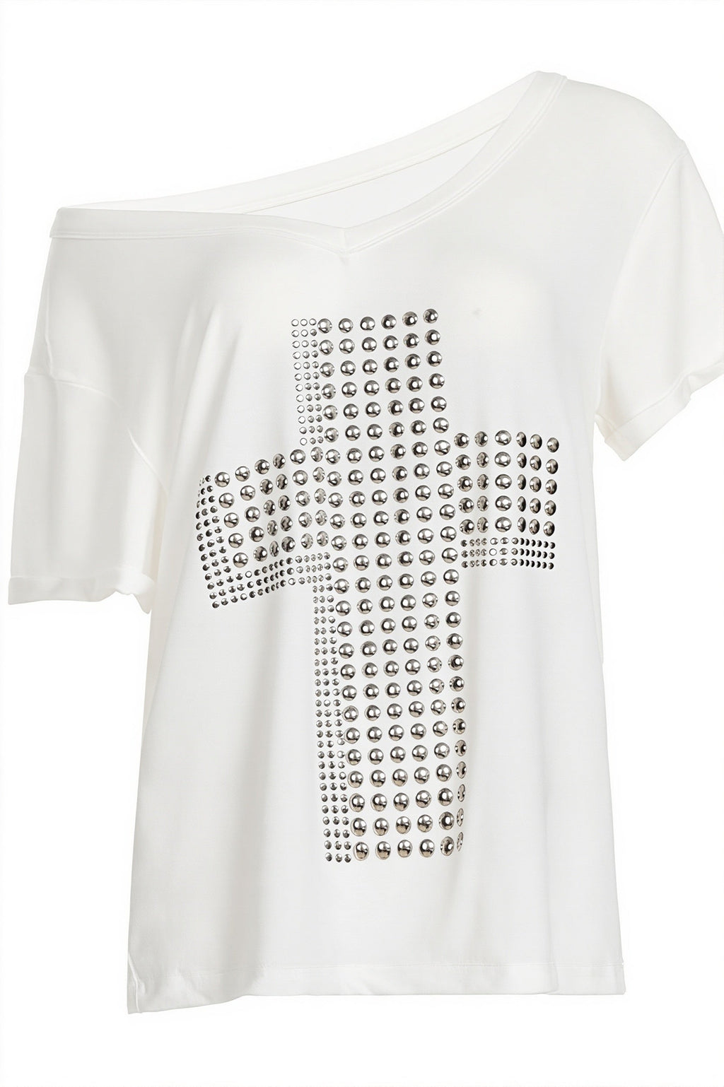 Y2K Copper Cross Print Loose T-Shirt image 8