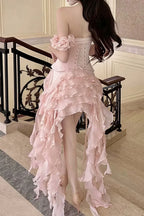 Flowy Halter Tassel Irregular Hem Mini Dress image 12