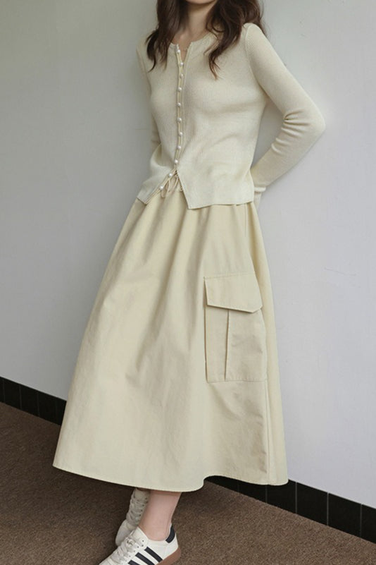 Sleek Wool Knit Cardigan image 5