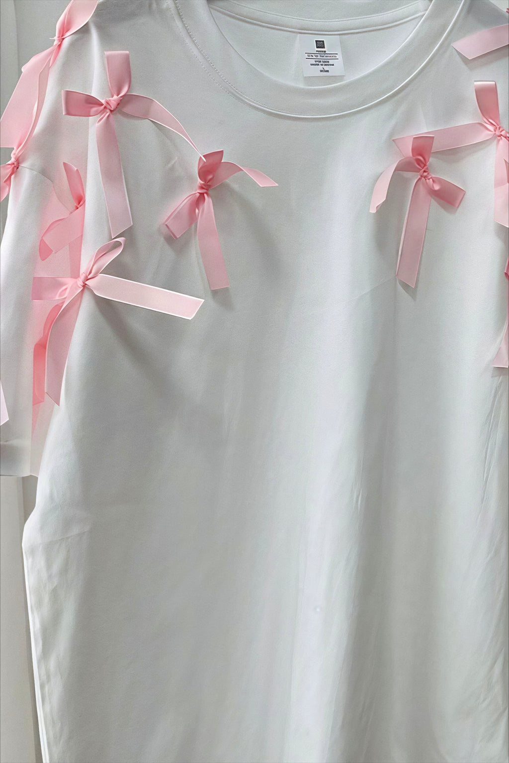 Cute Bowknot Ribbon Loose Short Sleeve T-shirt image 5