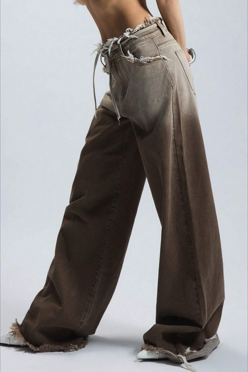 Ombre Low Rise Straight Leg Jeans image 2