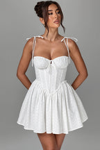 Chic Backless Lace Up Cami Bodycon Mini Dress image 2