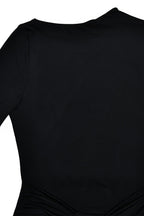 Long Sleeve Crew Neck Maxi Dress image 9